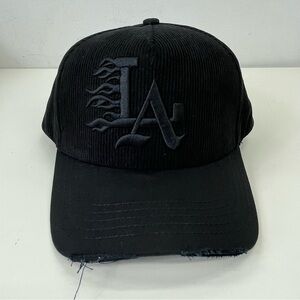 NWT Gallo Fino “LA Flames” Hat in Black SnapBack